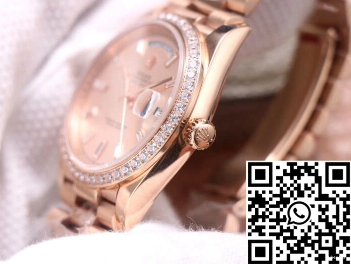 Factory Dial Diamond M228345RBR-0007 Day-Date EW Rolex Sundust 0504